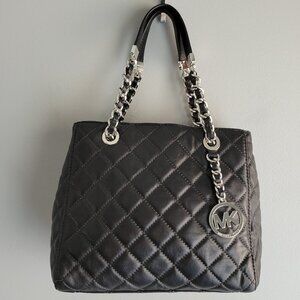 MICHAEL Michael Kors Black Quilted Leather Purse
